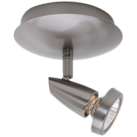 ACCESS LIGHTING Mirage, 1 Light Adjustable LED Flush Mount, Brushed Steel Finish 52220LEDDLP-BS